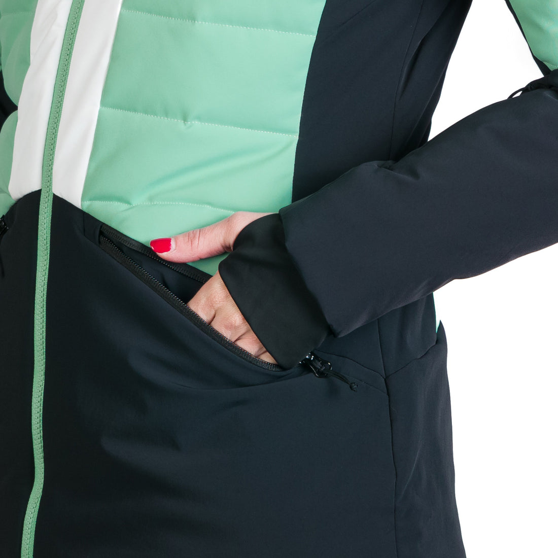 Women's quilted insulated ski jacket NANETTE