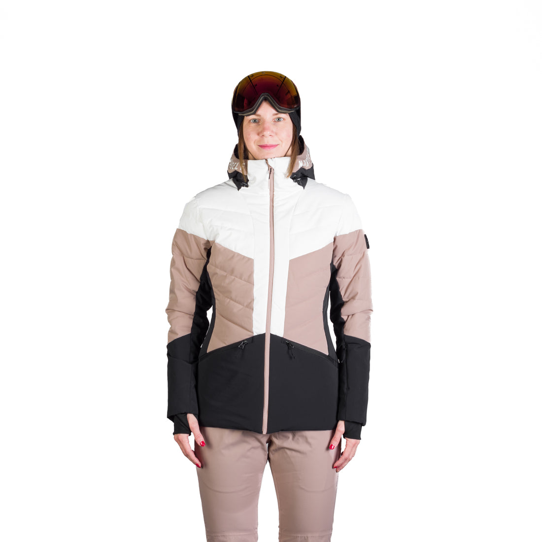 Women's quilted insulated ski jacket NANETTE