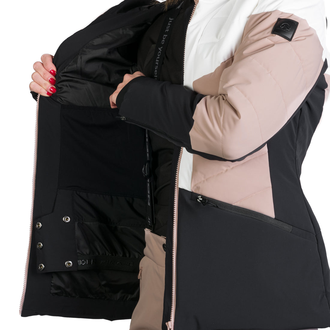 Women's quilted insulated ski jacket NANETTE