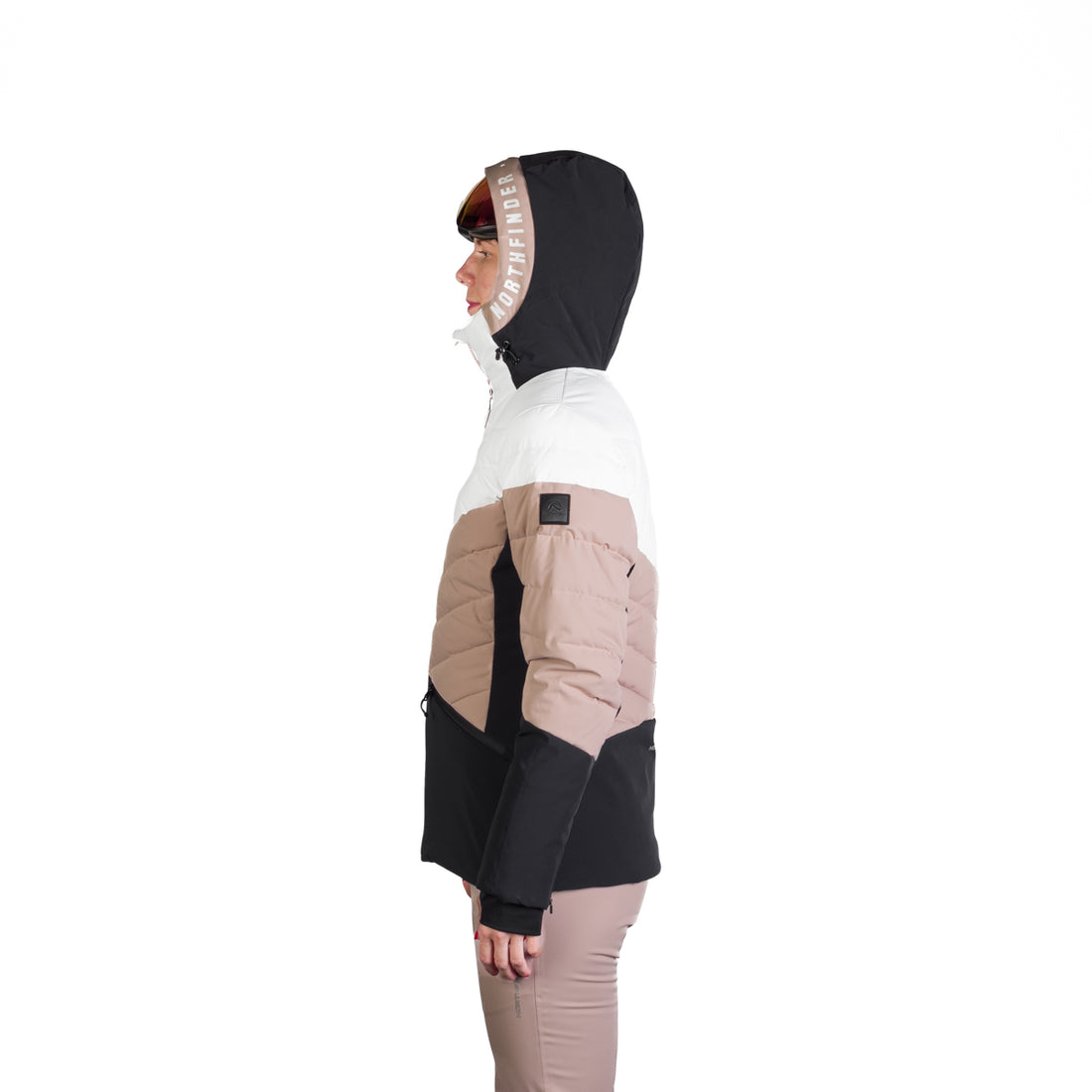 Women's quilted insulated ski jacket NANETTE