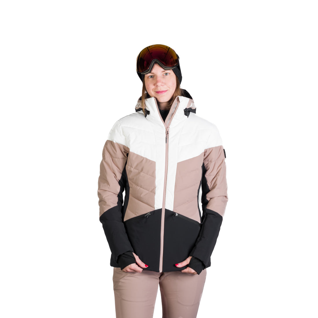 Women's quilted insulated ski jacket NANETTE