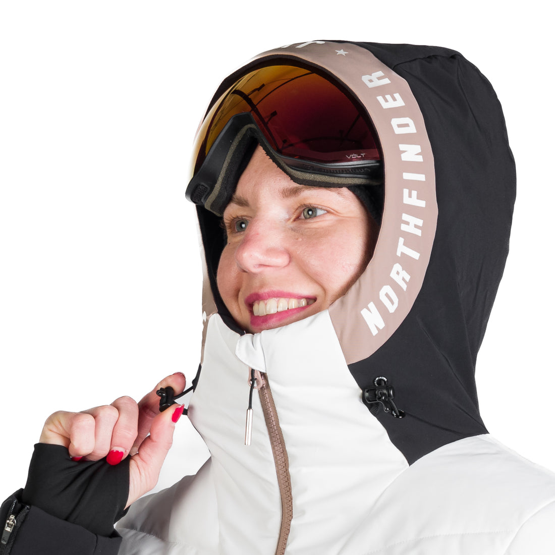 Women's quilted insulated ski jacket NANETTE