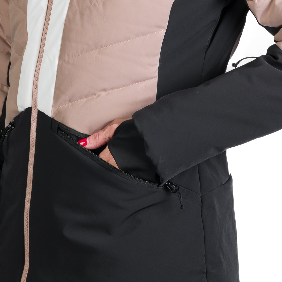 Women's quilted insulated ski jacket NANETTE