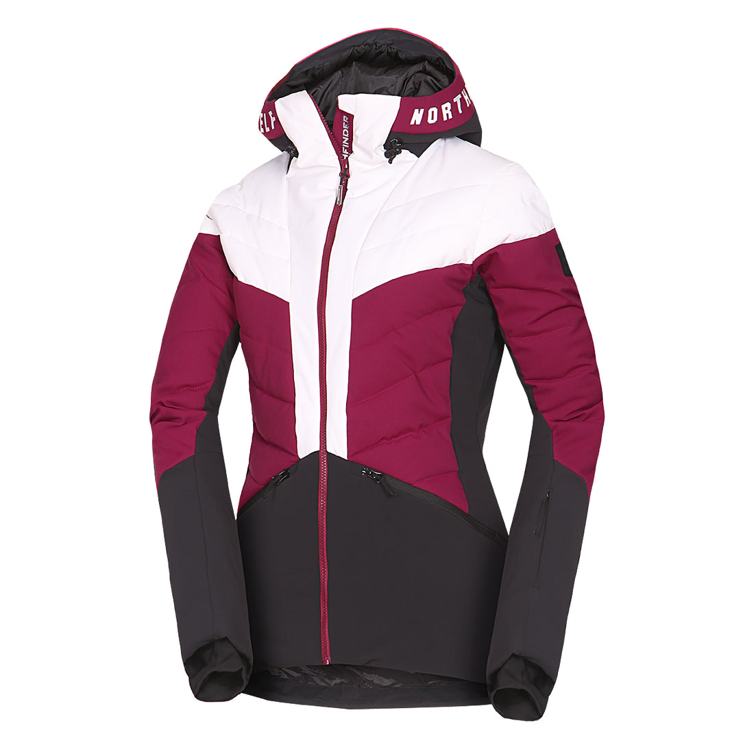 Women's quilted insulated ski jacket NANETTE