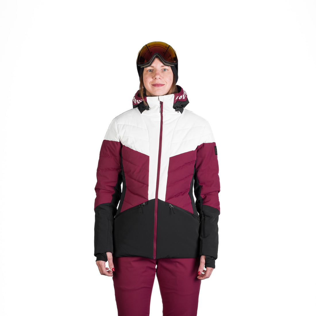 Women's quilted insulated ski jacket NANETTE