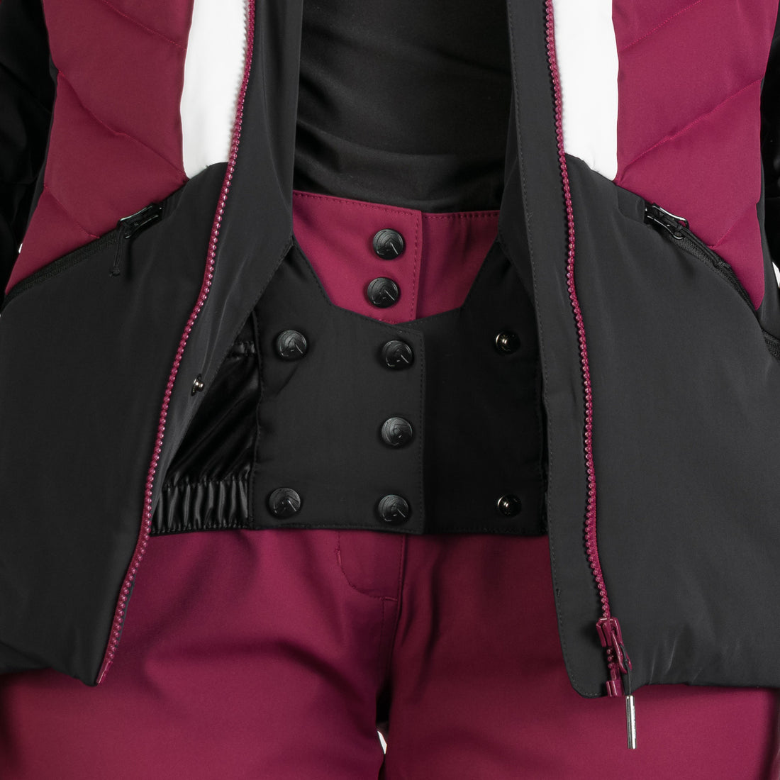 Women's quilted insulated ski jacket NANETTE