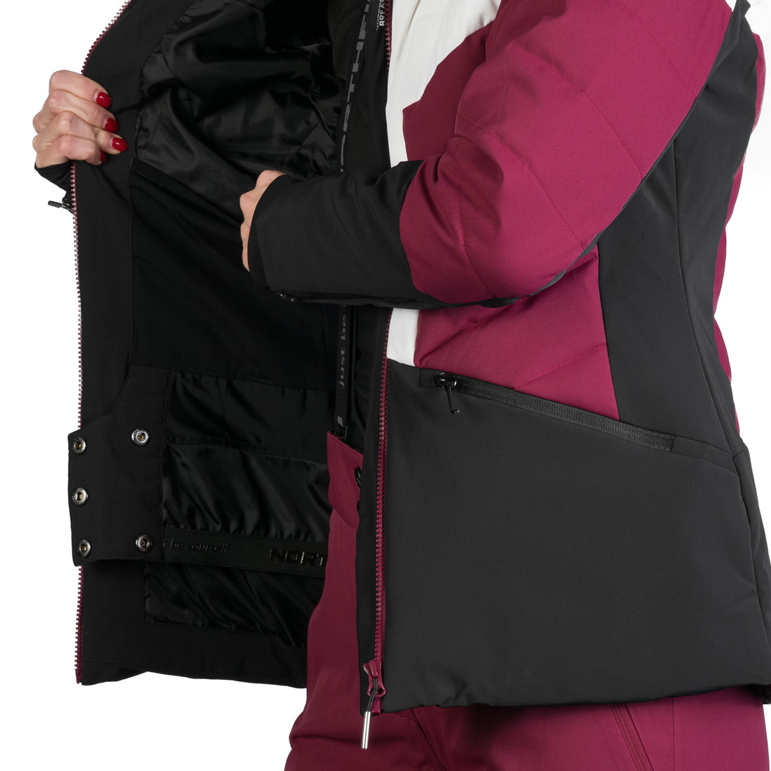 Women's quilted insulated ski jacket NANETTE