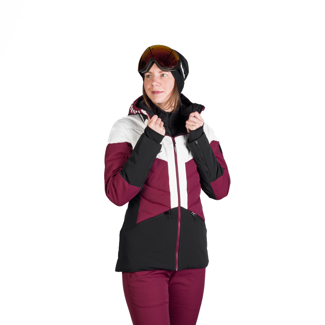 Women's quilted insulated ski jacket NANETTE