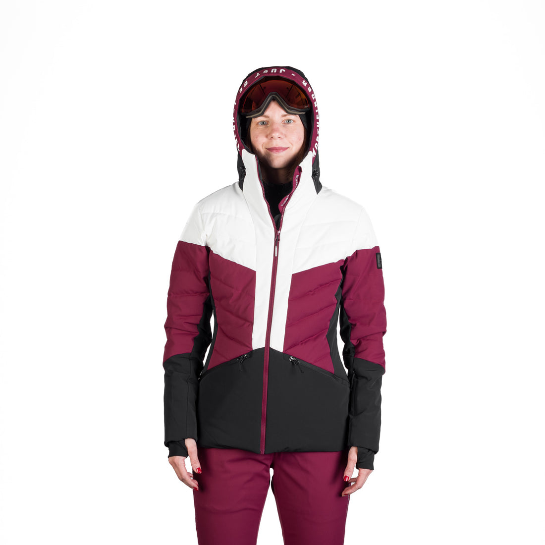 Women's quilted insulated ski jacket NANETTE