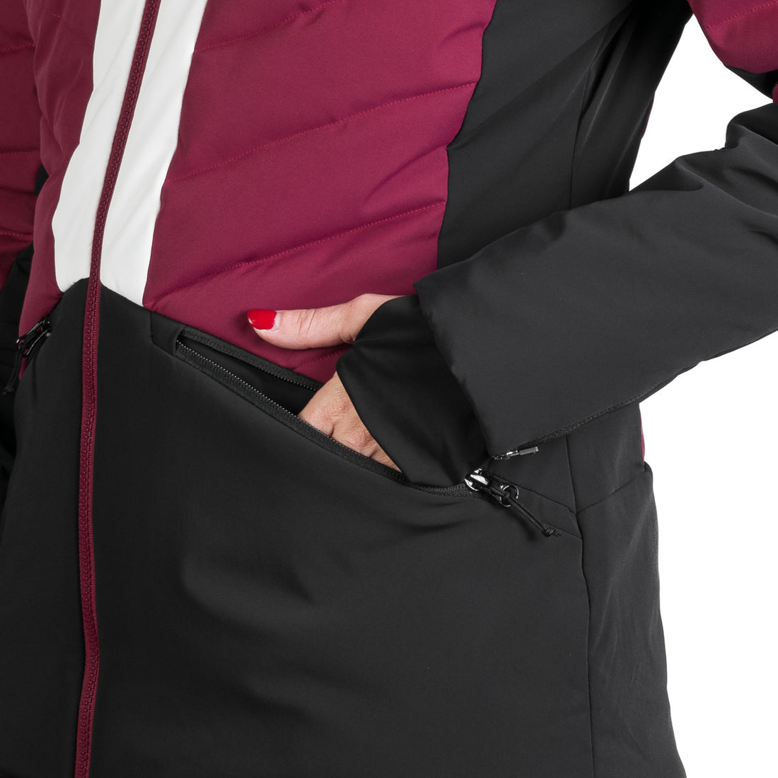 Women's quilted insulated ski jacket NANETTE