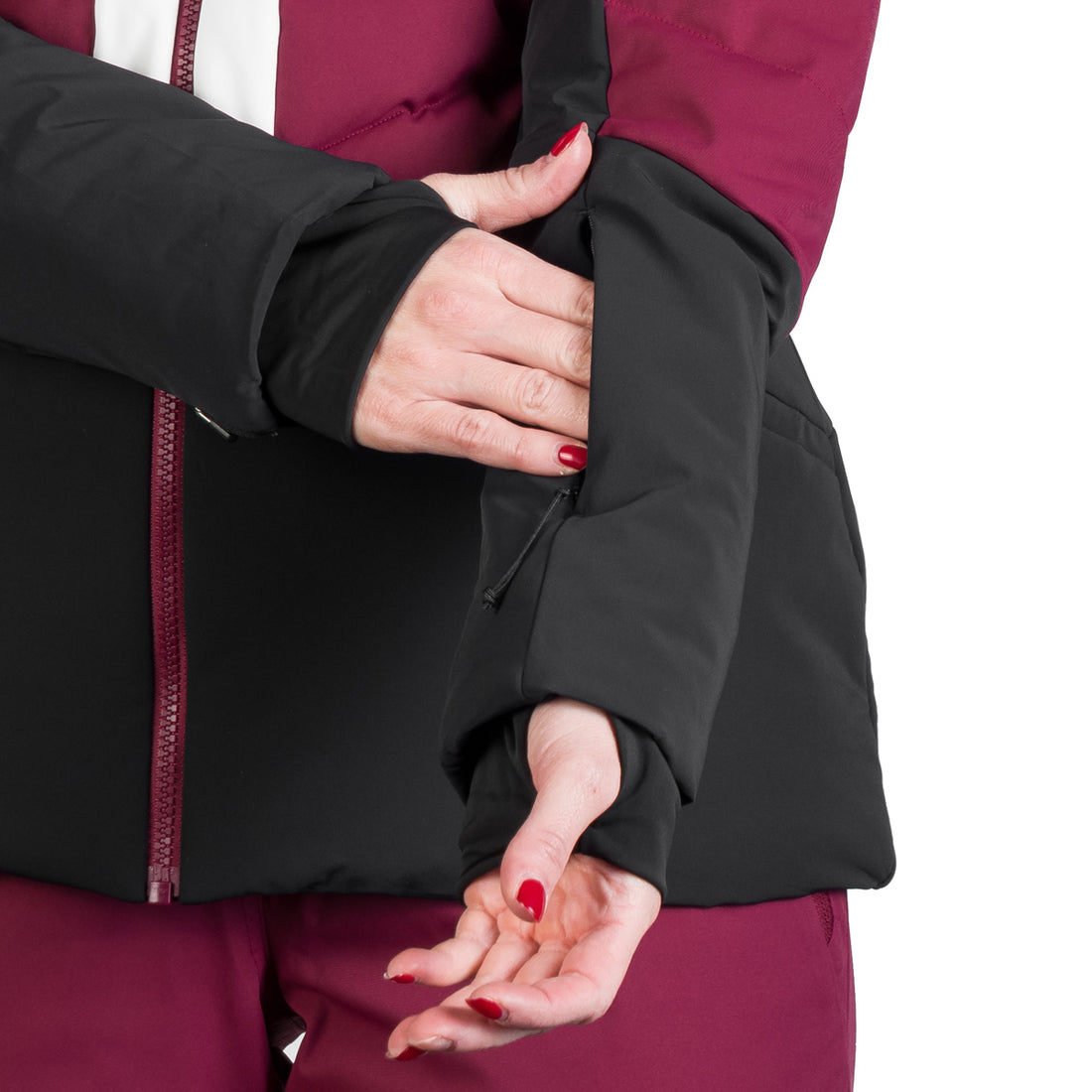 Women's quilted insulated ski jacket NANETTE