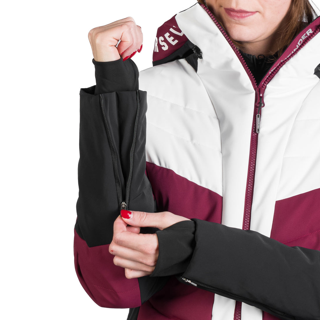 Women's quilted insulated ski jacket NANETTE