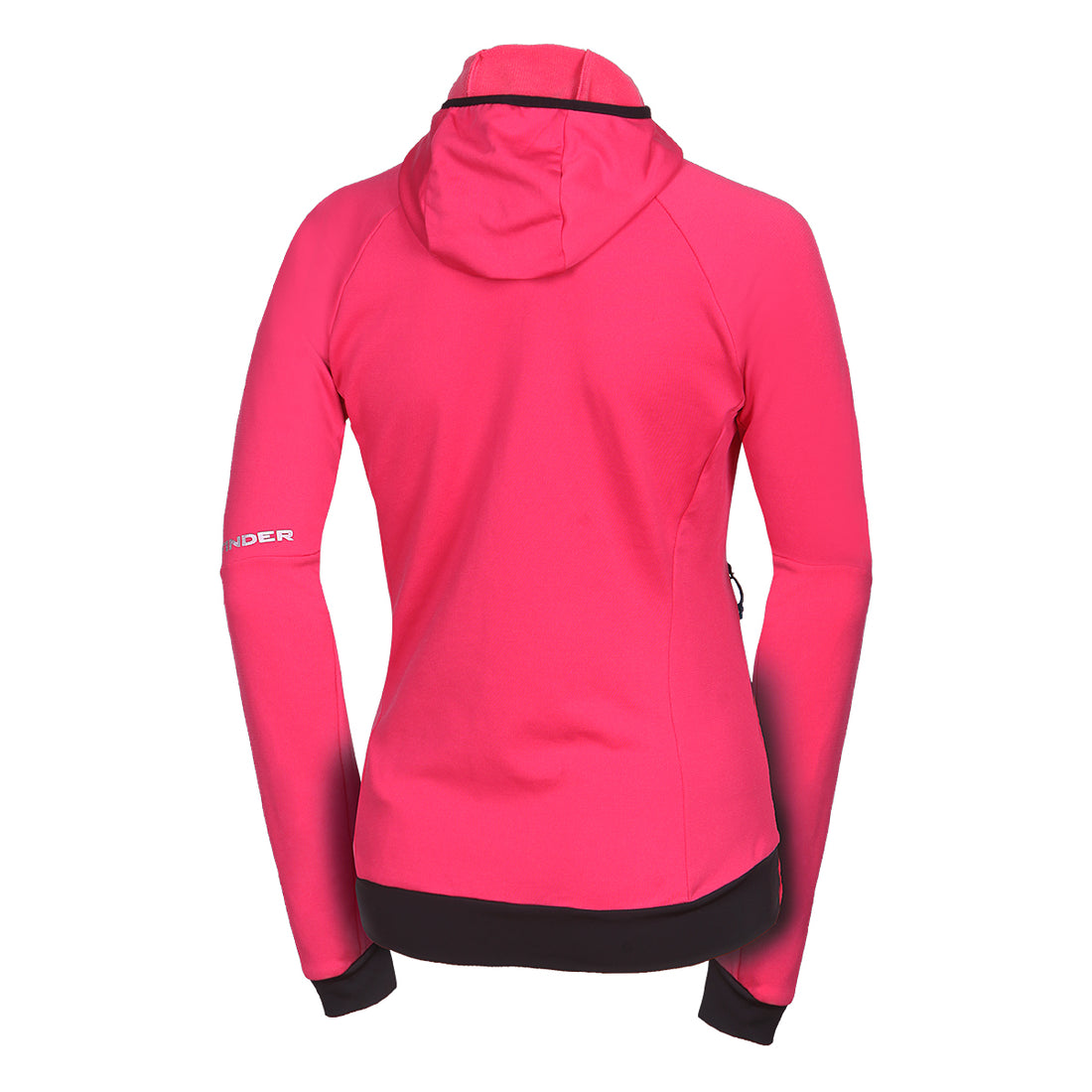 Women's ski-touring grid full-zip sweatshirt for active sports ZMRZLA