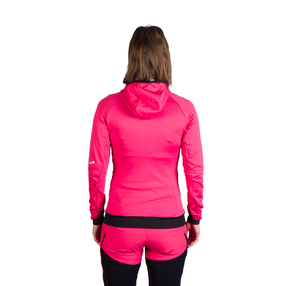 Women's ski-touring grid full-zip sweatshirt for active sports ZMRZLA