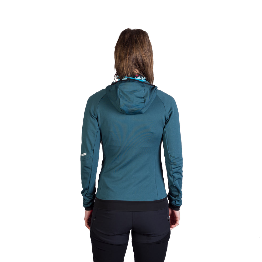 Women's ski-touring grid full-zip sweatshirt for active sports ZMRZLA