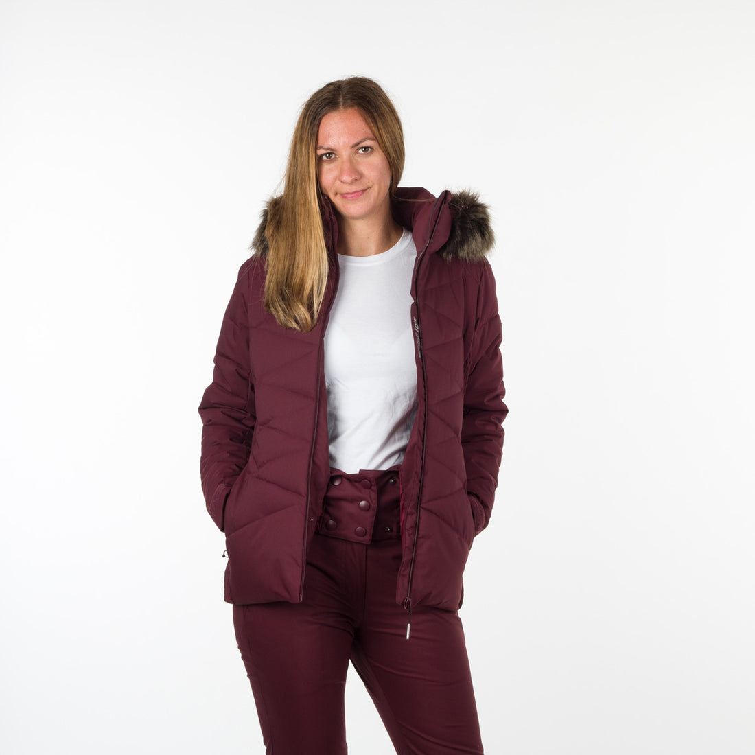 Women's ski trend jacket insulated full pack KENNEDI