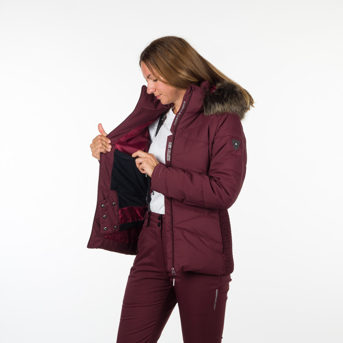 Women's ski trend jacket insulated full pack KENNEDI
