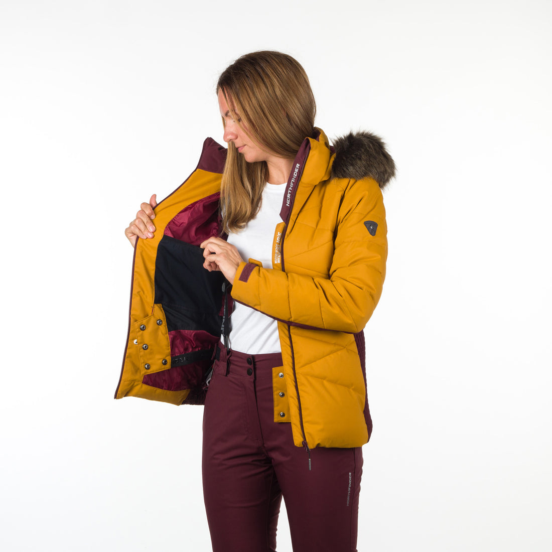 Women's ski trend jacket insulated full pack KENNEDI