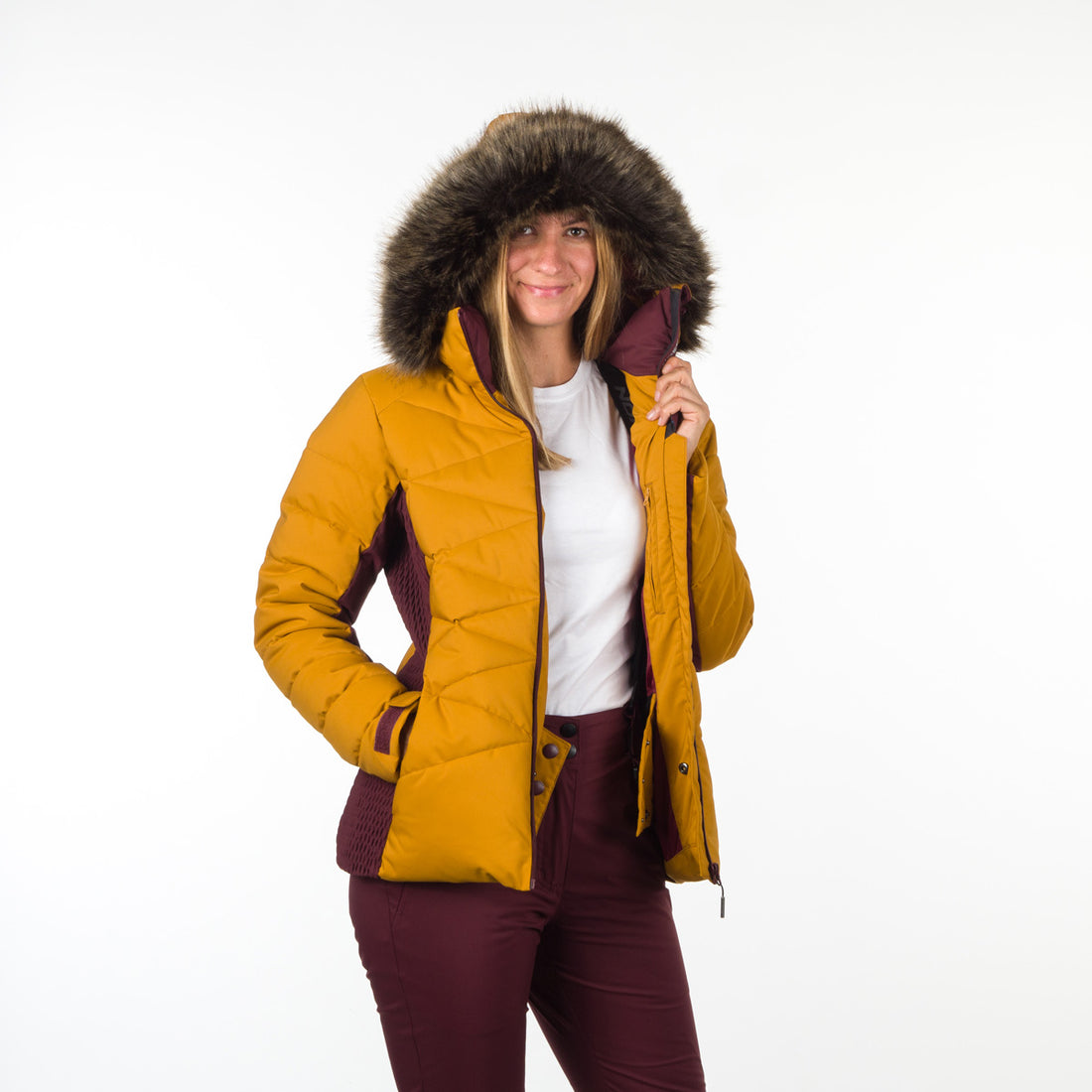 Women's ski trend jacket insulated full pack KENNEDI
