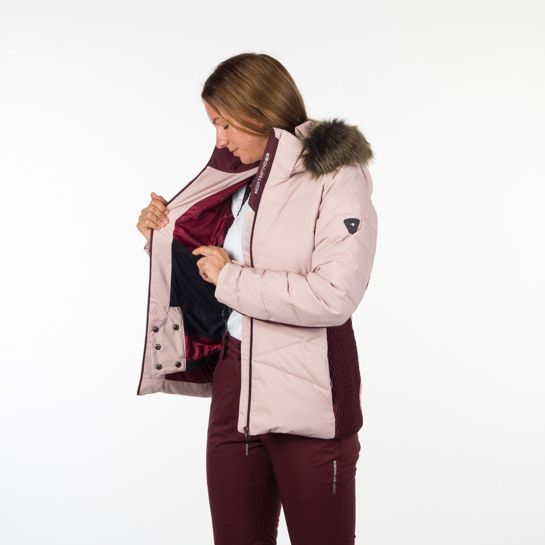 Women's ski trend jacket insulated full pack KENNEDI