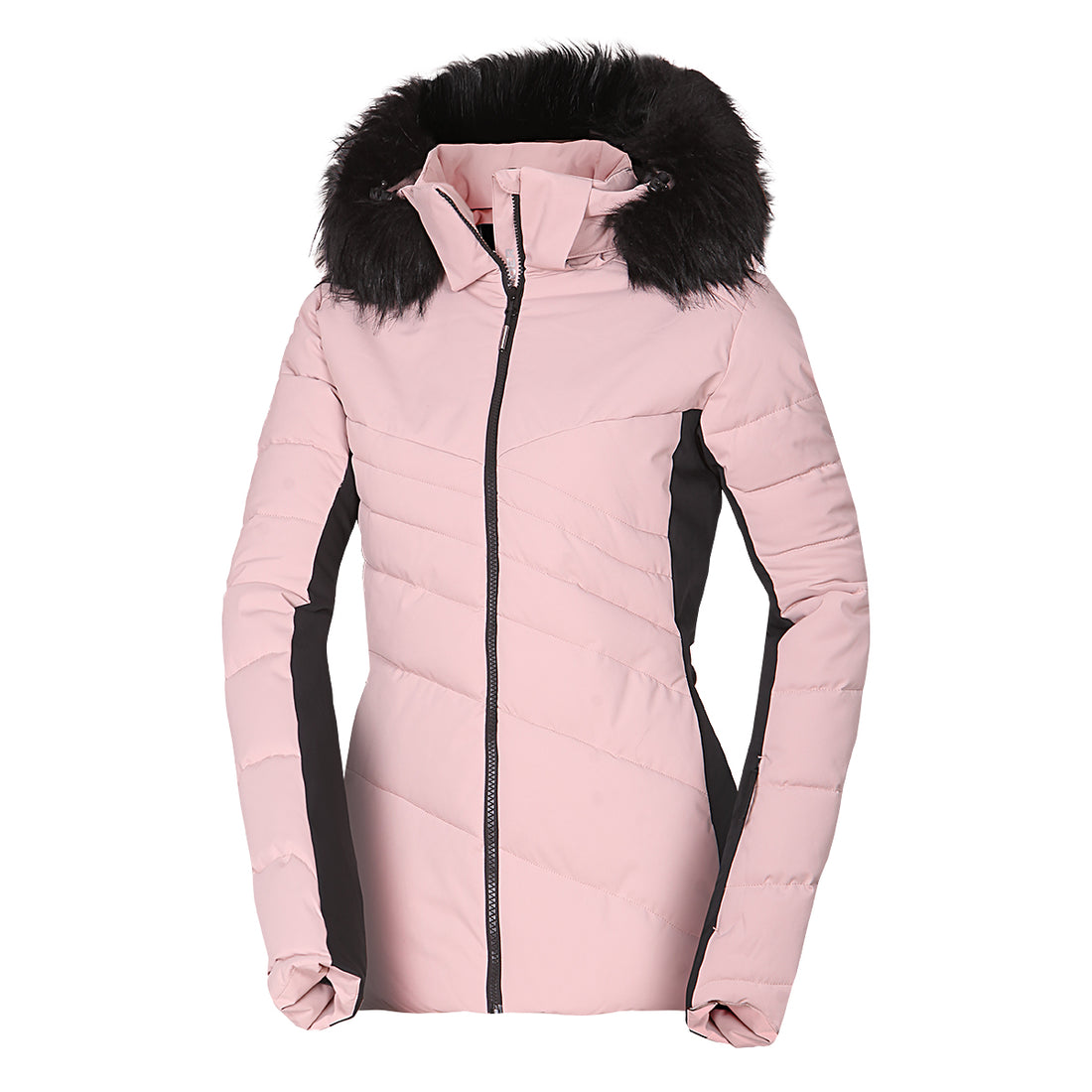 Women's ski trendy insulated jacket with KELLIE fur