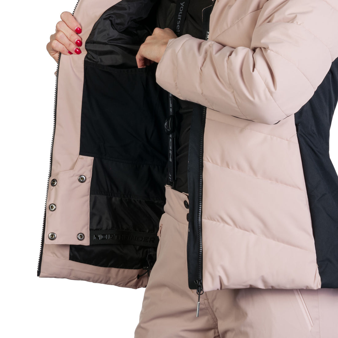 Women's ski trendy insulated jacket with KELLIE fur