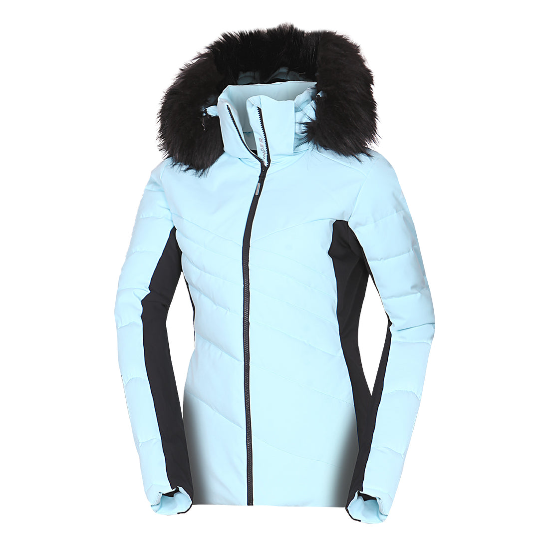 Women's ski trendy insulated jacket with KELLIE fur