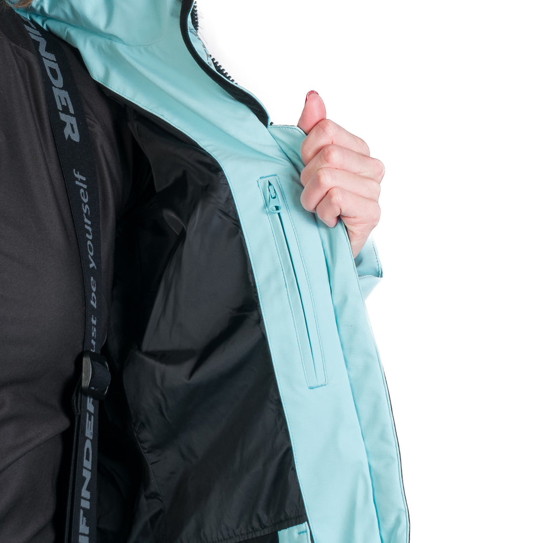 Women's ski trendy insulated jacket with KELLIE fur