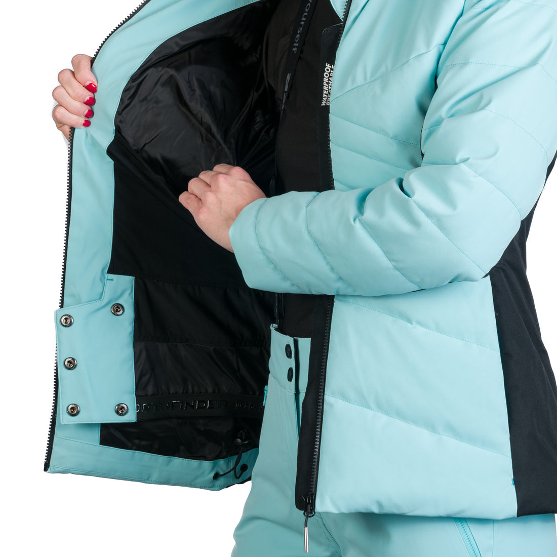Women's ski trendy insulated jacket with KELLIE fur
