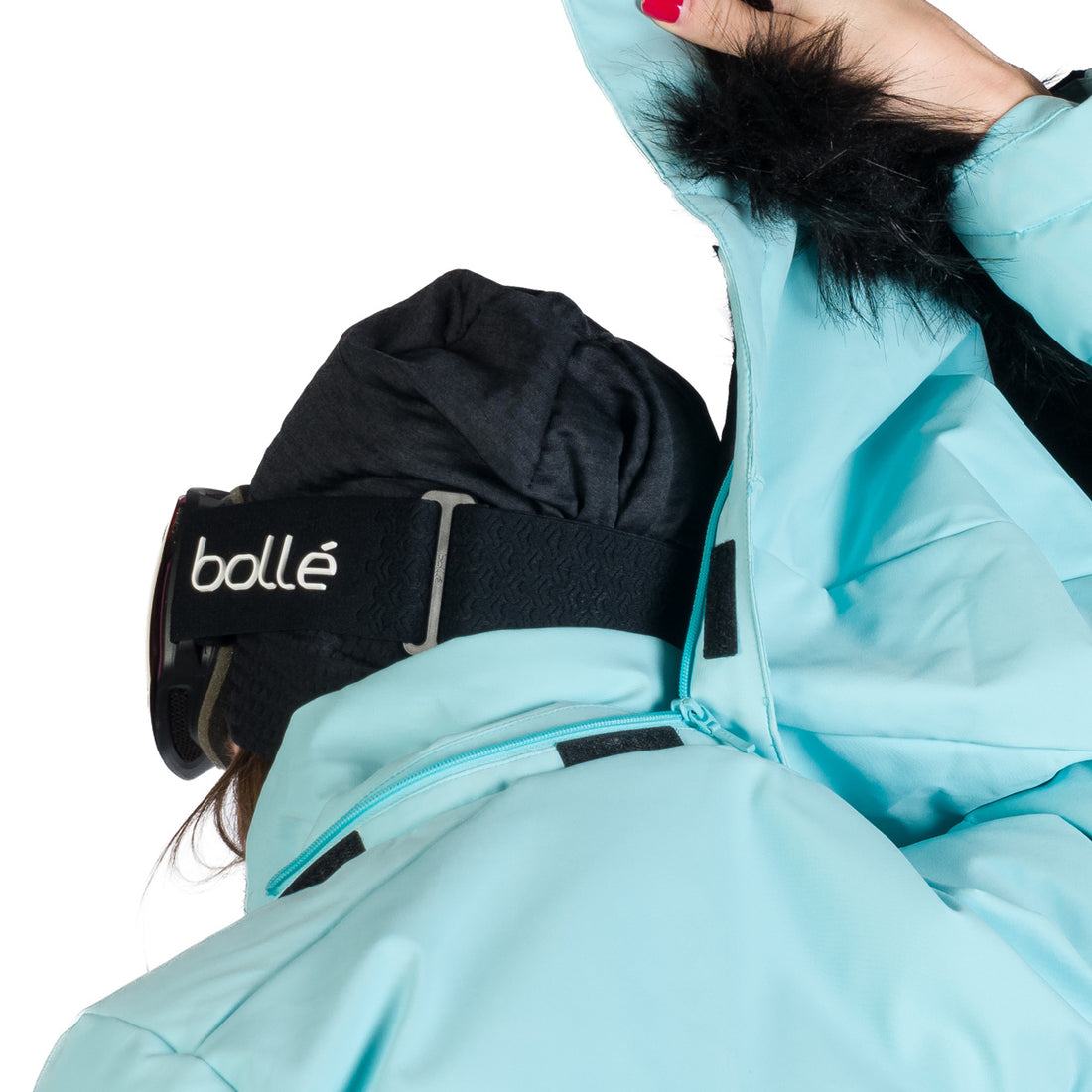Women's ski trendy insulated jacket with KELLIE fur