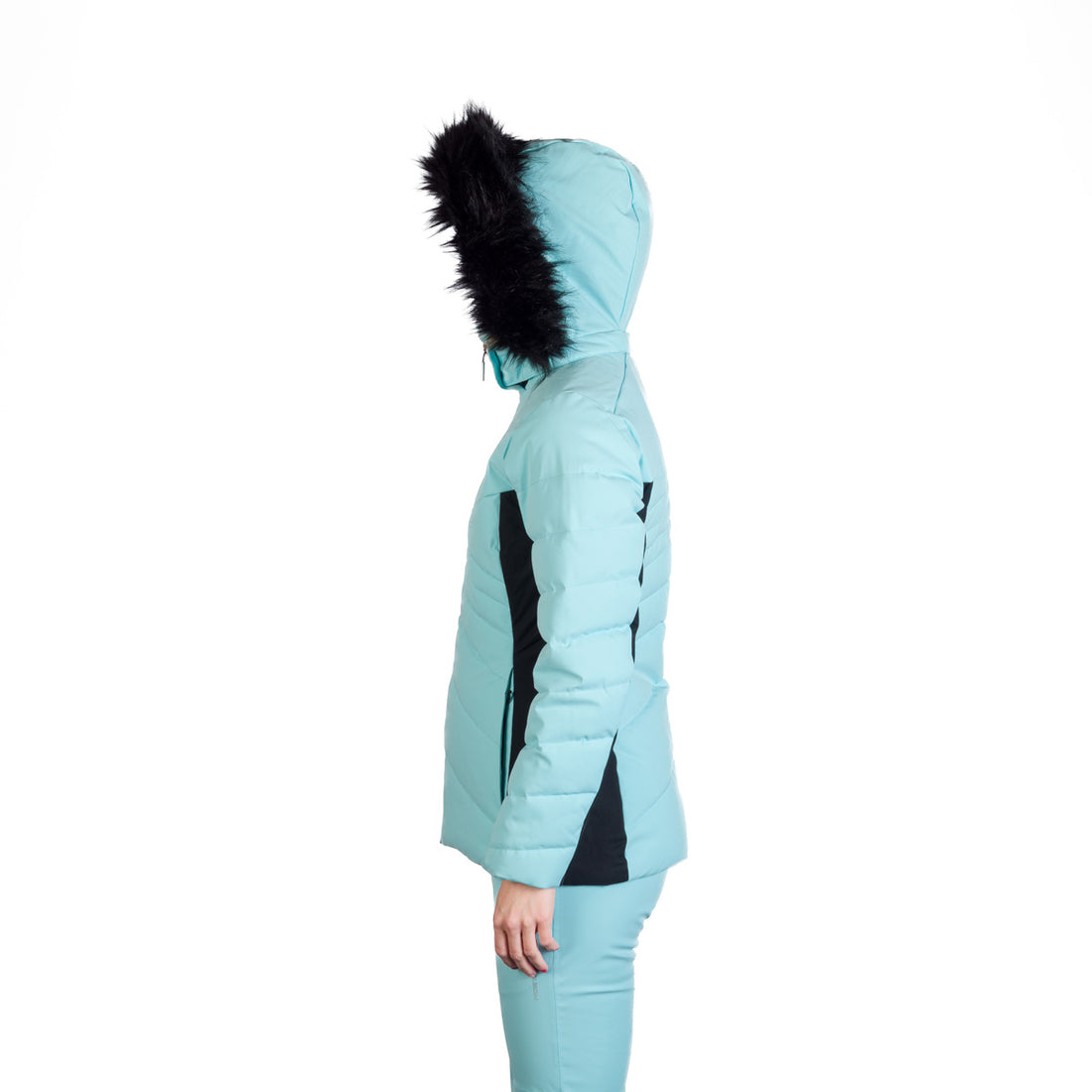 Women's ski trendy insulated jacket with KELLIE fur