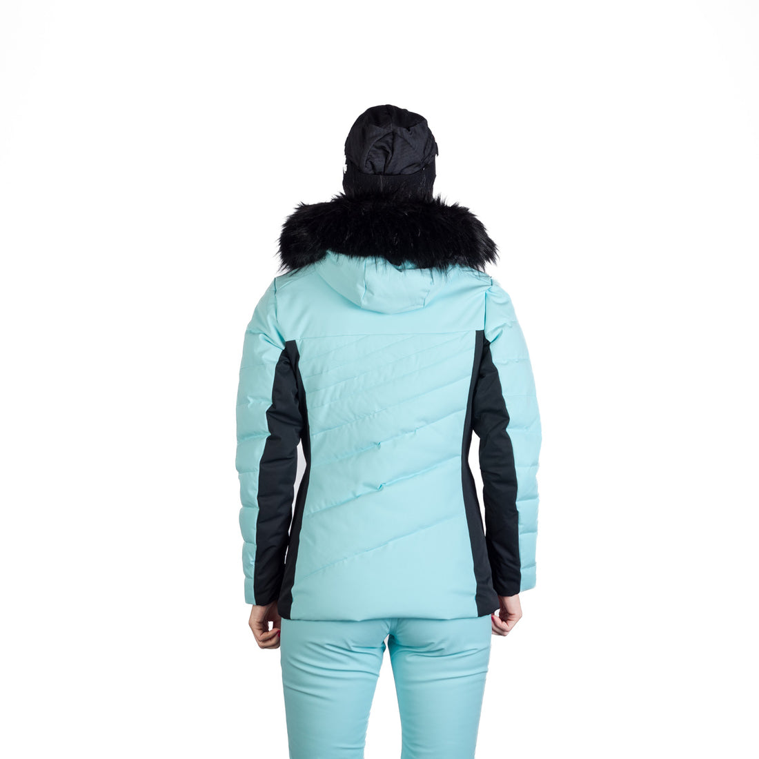 Women's ski trendy insulated jacket with KELLIE fur