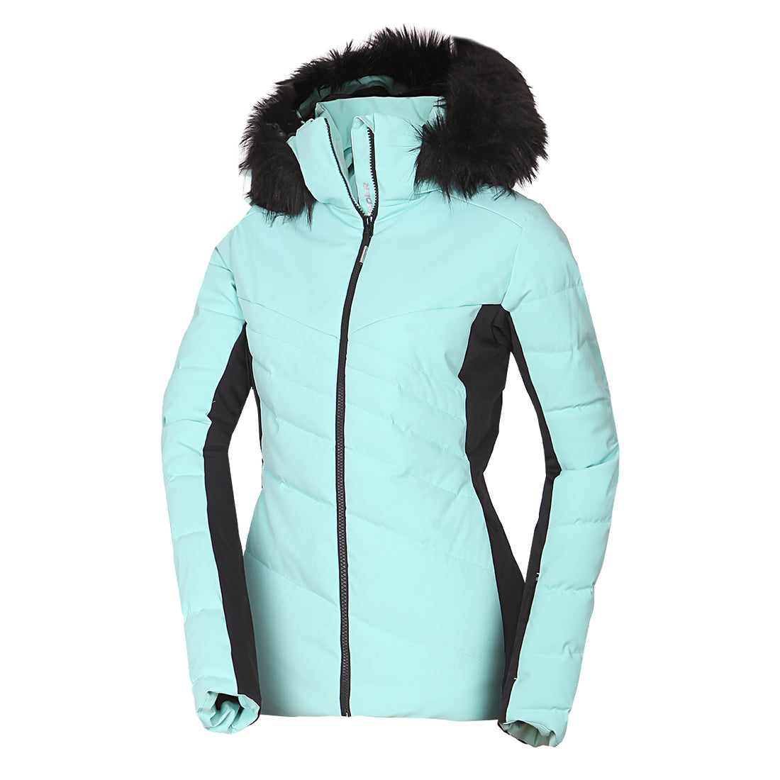 Women's ski trendy insulated jacket with KELLIE fur