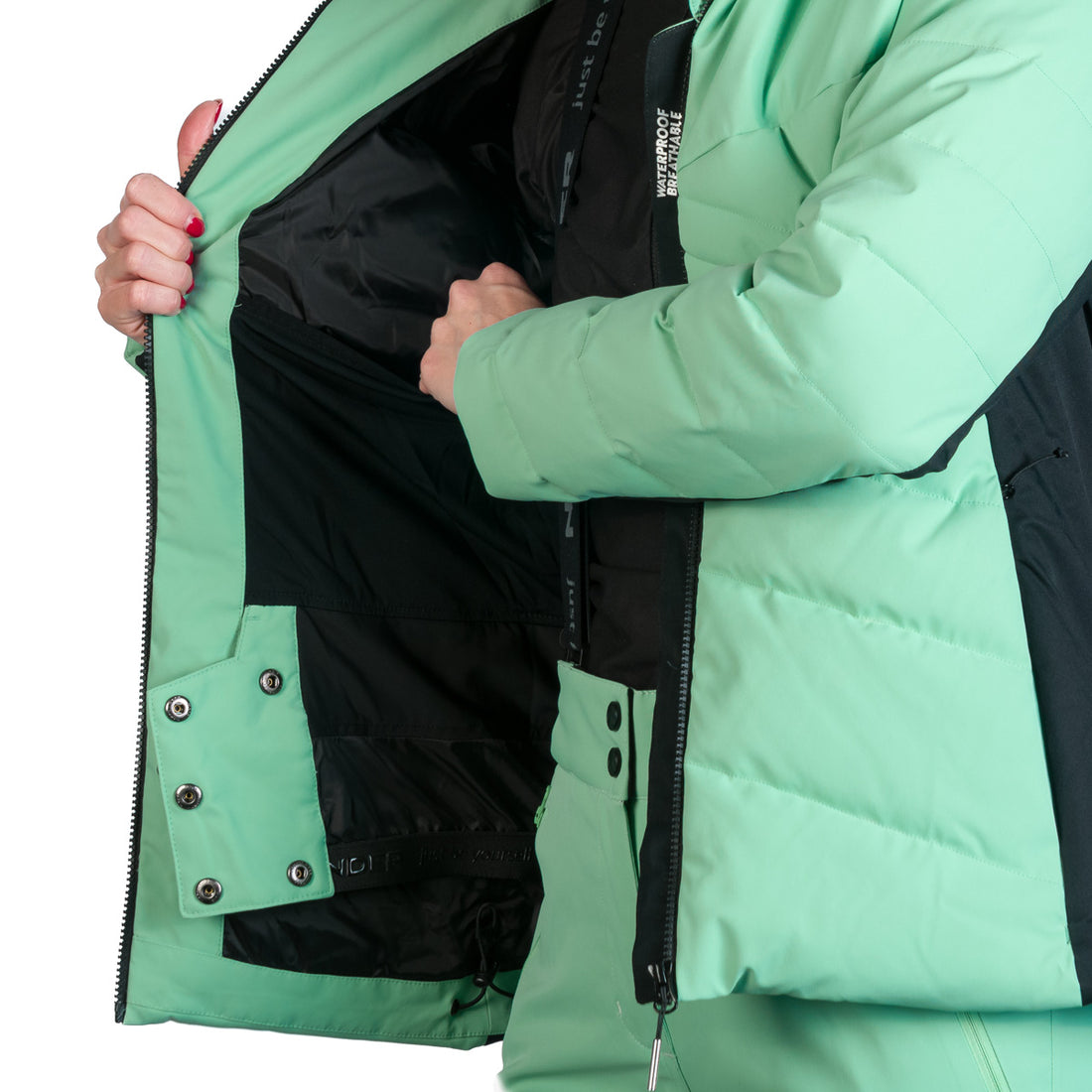 Women's ski trendy insulated jacket with KELLIE fur