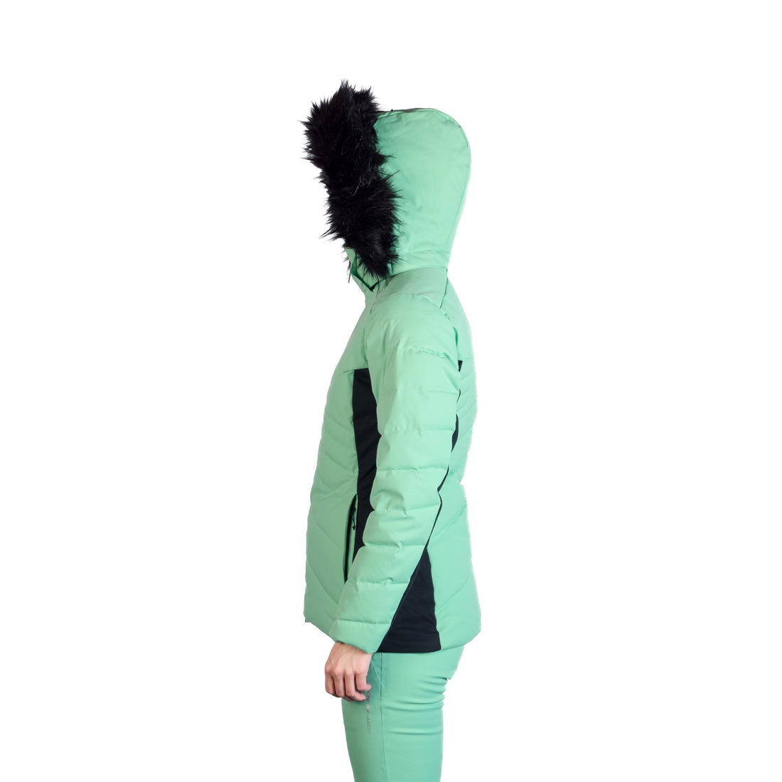 Women's ski trendy insulated jacket with KELLIE fur