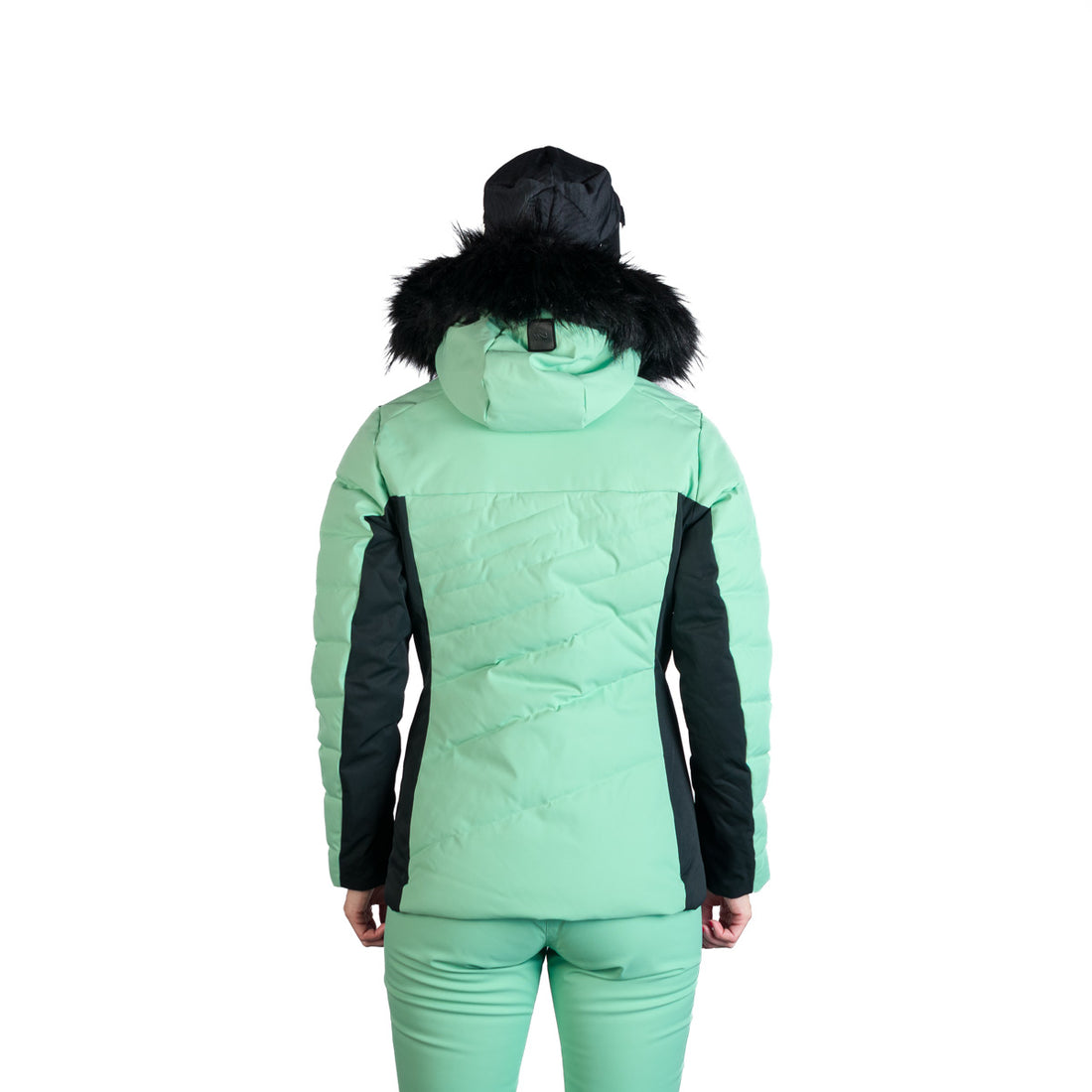 Women's ski trendy insulated jacket with KELLIE fur