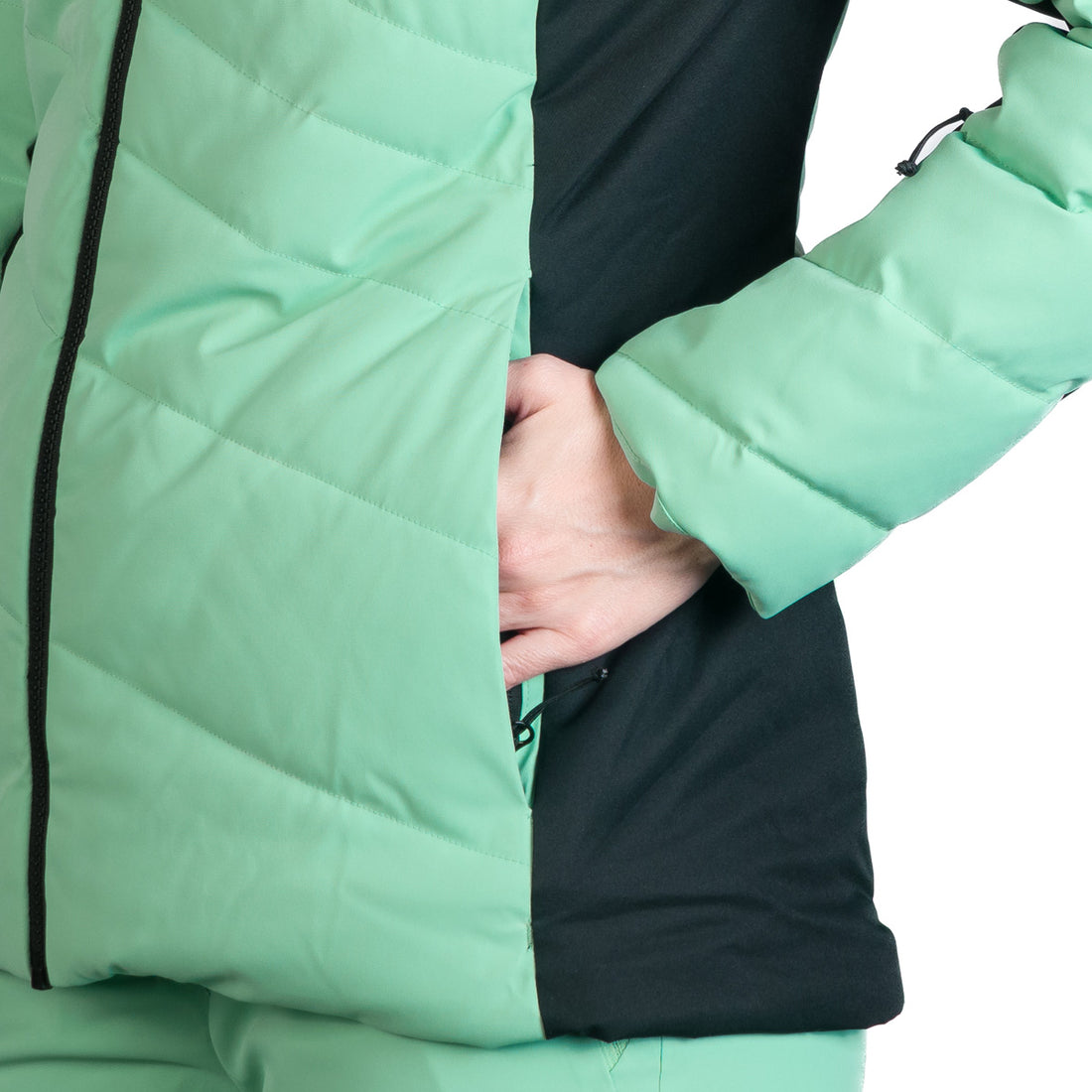Women's ski trendy insulated jacket with KELLIE fur