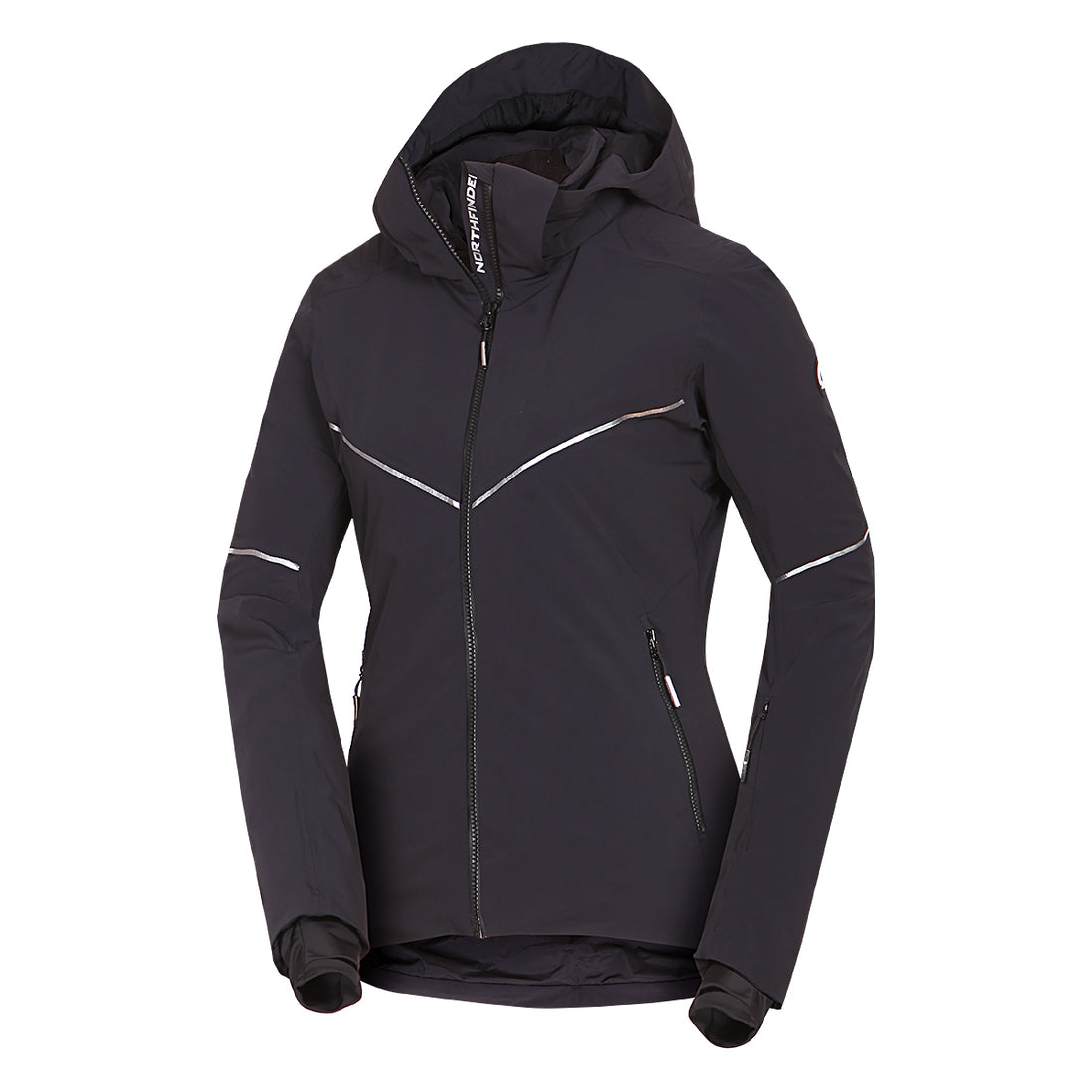 Women's technical ski jacket with full equipment DEBBY