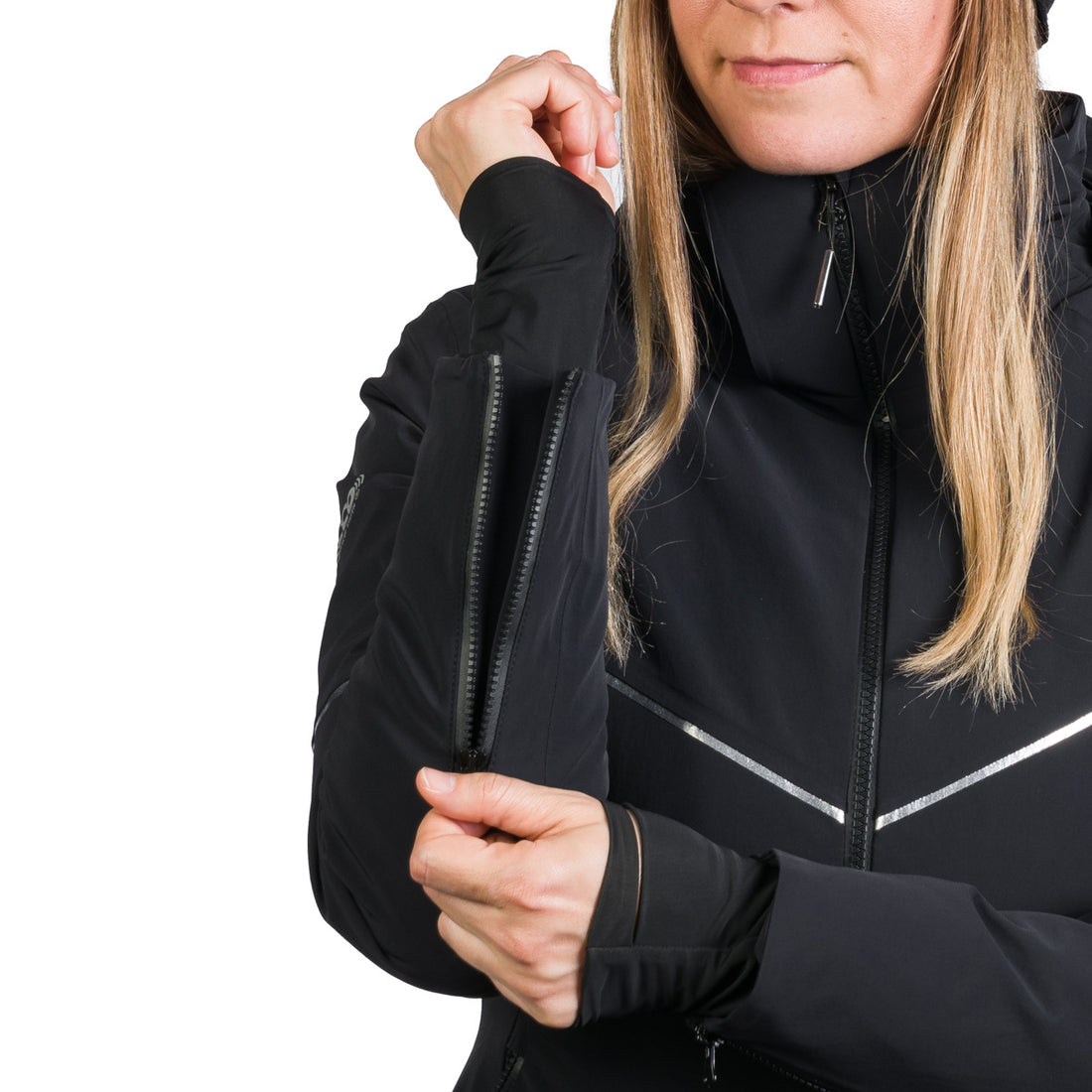 Women's technical ski jacket with full equipment DEBBY