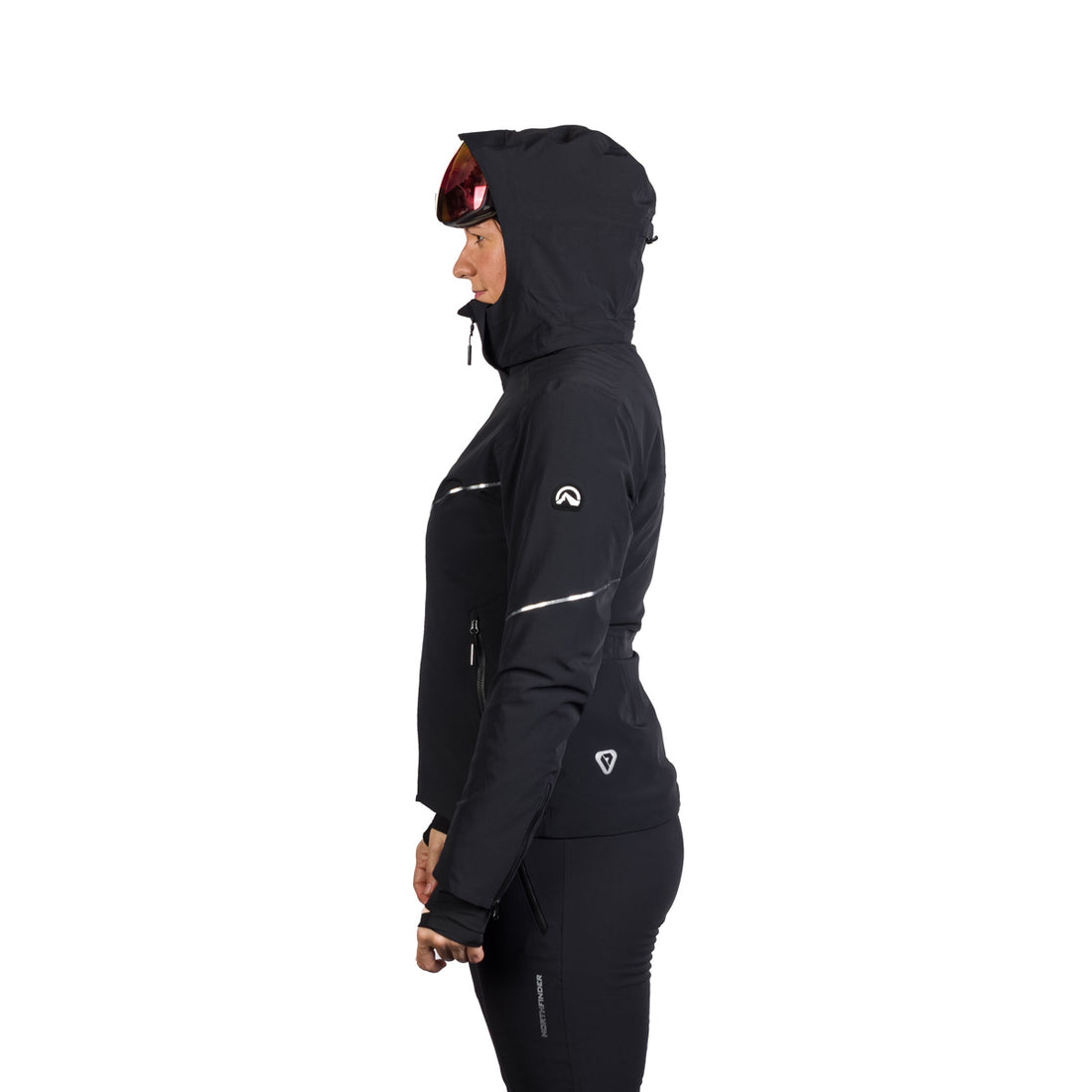 Women's technical ski jacket with full equipment DEBBY