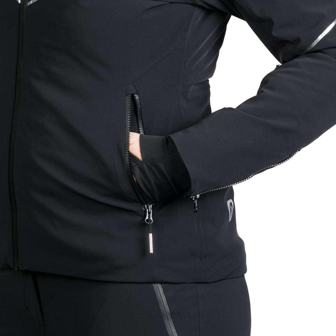 Women's technical ski jacket with full equipment DEBBY