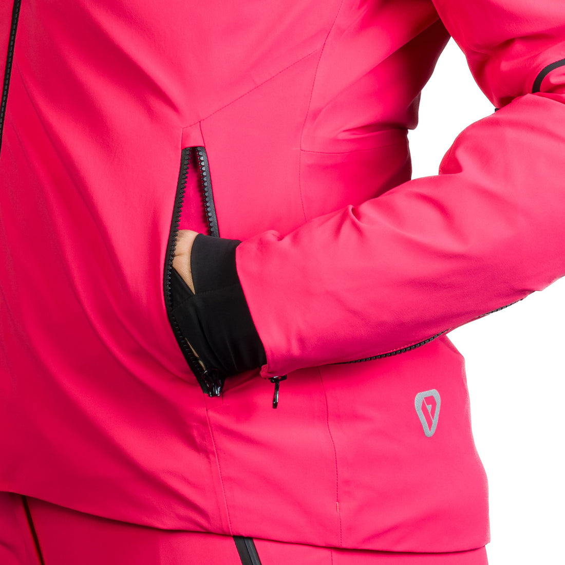Women's technical ski jacket with full equipment DEBBY