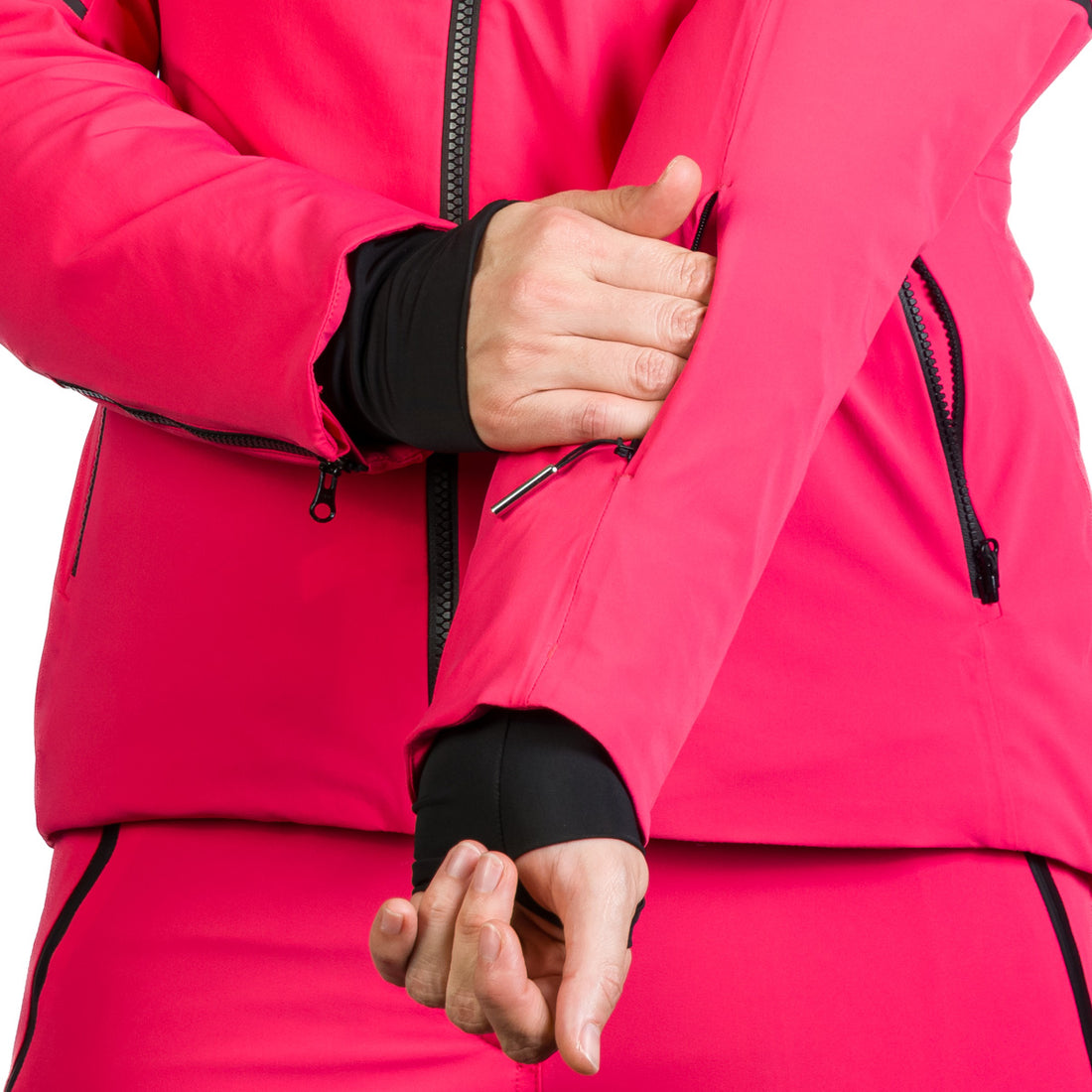 Women's technical ski jacket with full equipment DEBBY