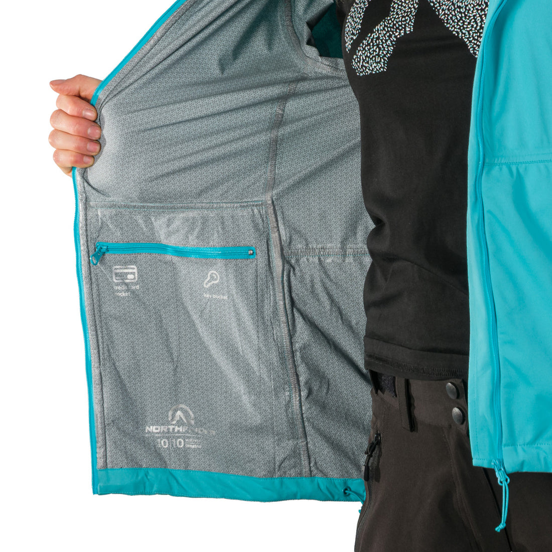  Women's waterproof multisport packable jacket 2.5L NORTHKITPRO1