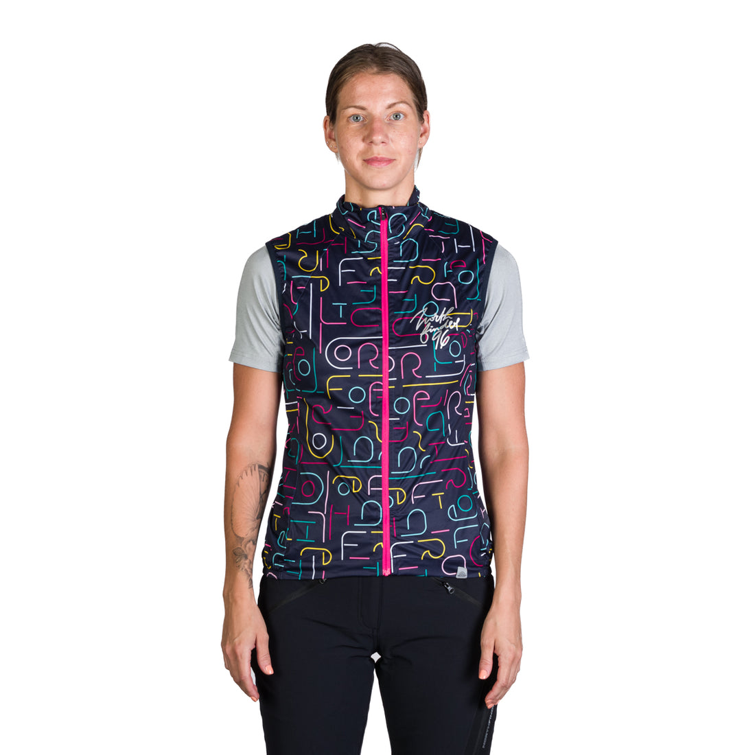 Women's windproof hybrid cycling vest VE-4445MB MAKENNA
