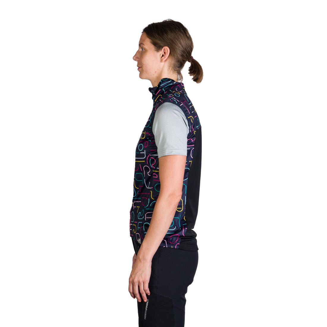 Women's windproof hybrid cycling vest VE-4445MB MAKENNA