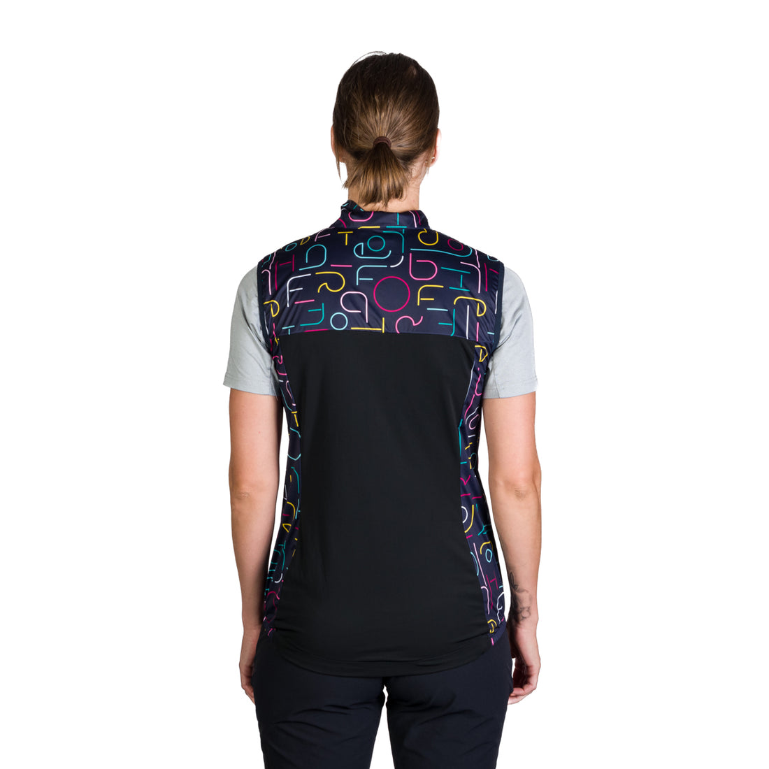Women's windproof hybrid cycling vest VE-4445MB MAKENNA